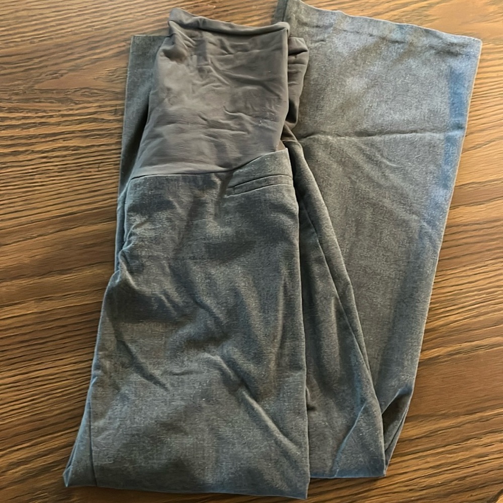 Grey Maternity Dress Pants